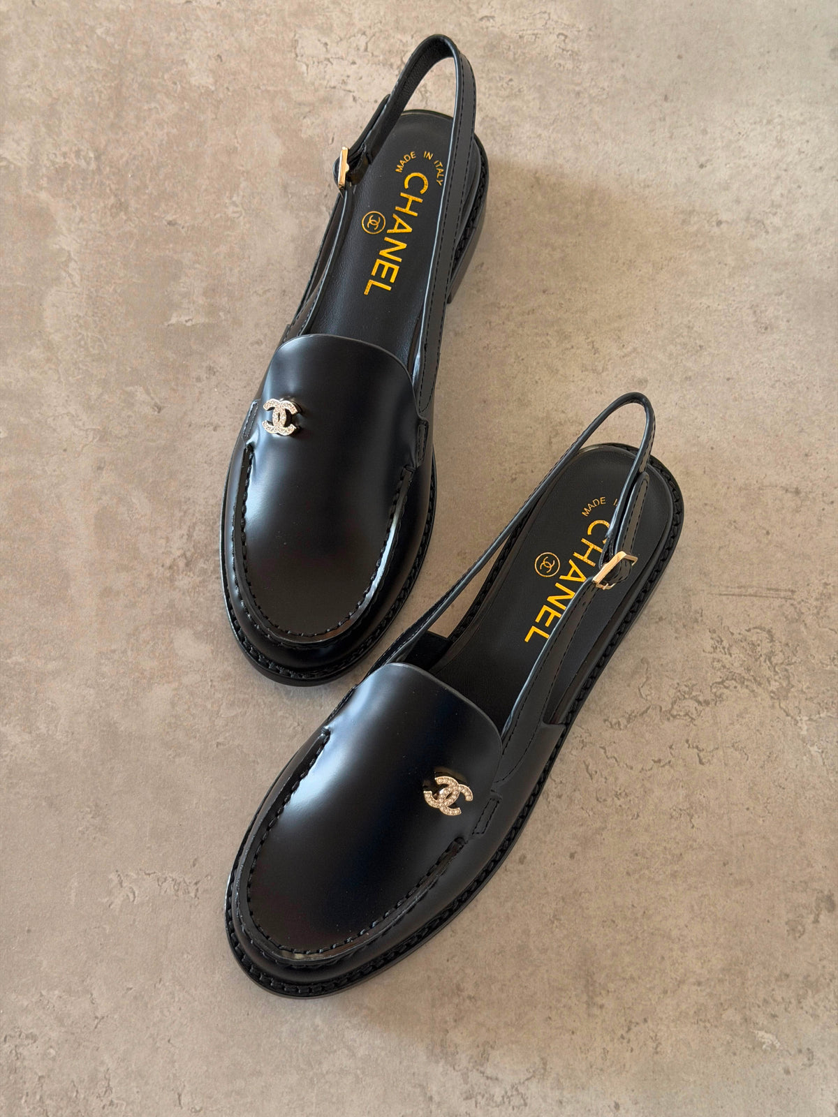 Chanel Calfskin Slingback Loafers - 7
