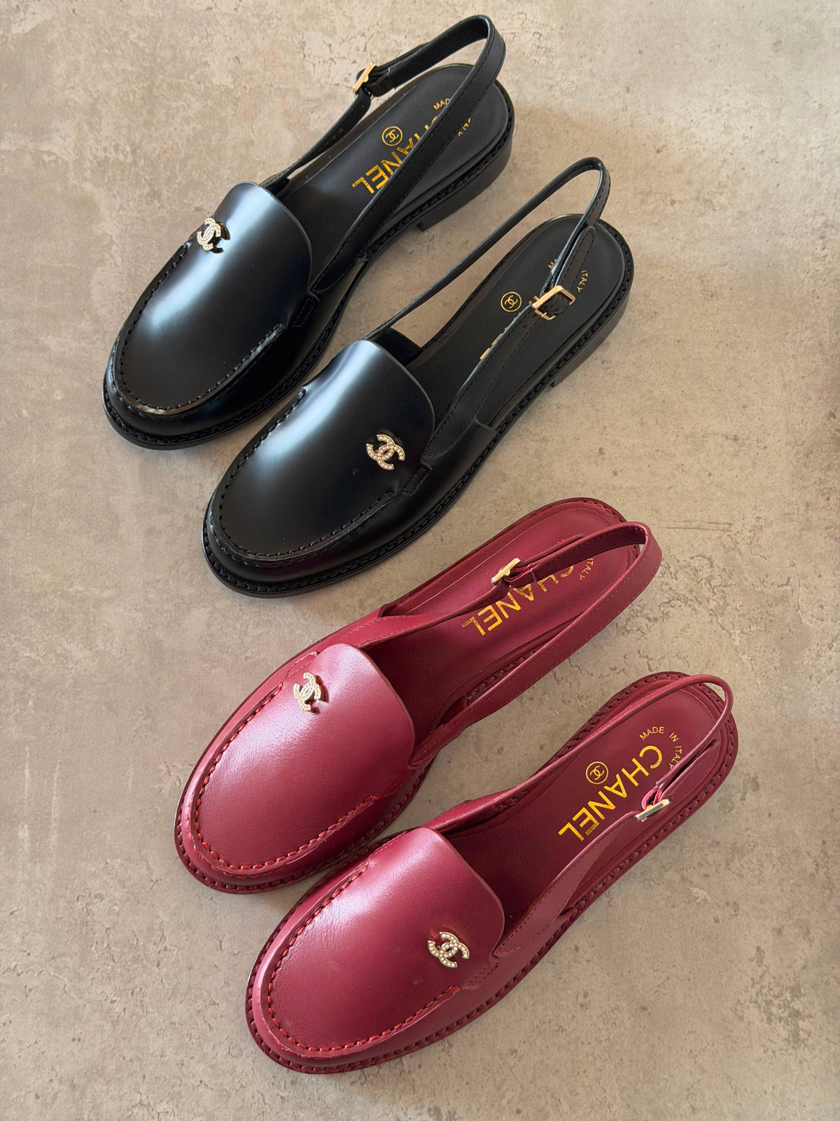 Chanel Calfskin Slingback Loafers - 2