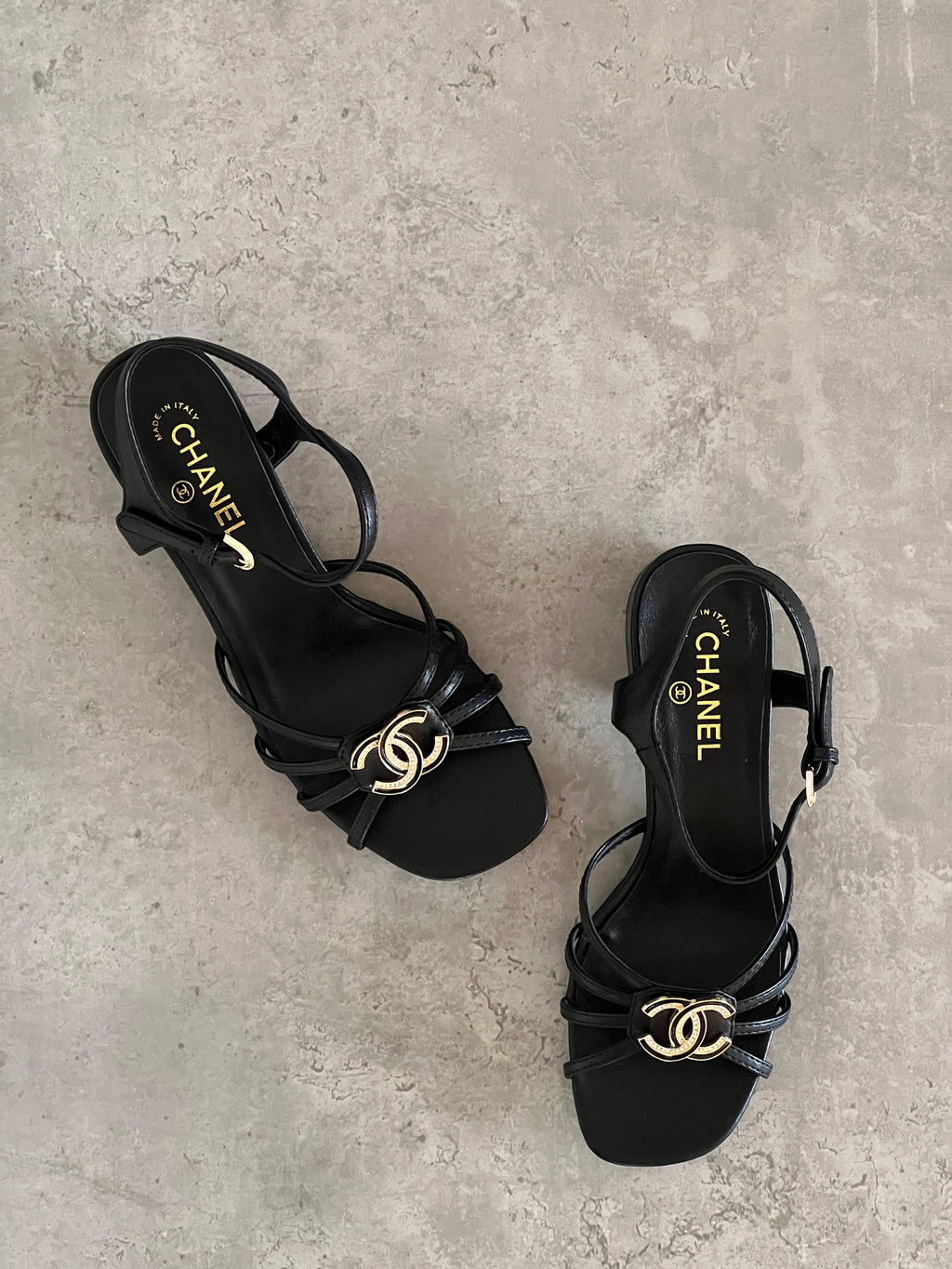 Chanel Lambskin Crystal CC Sandal - 3