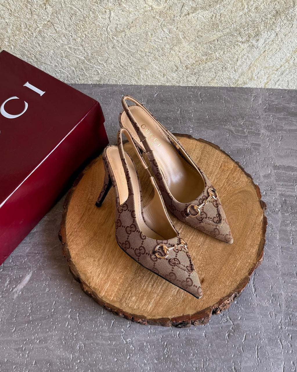 Gucci Horsebit Slingback Pumps - 2