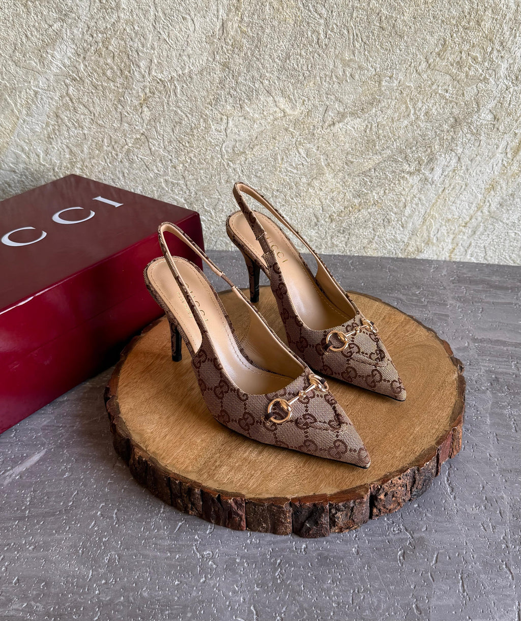 Gucci Horsebit Slingback Pumps