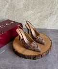 Gucci Horsebit Slingback Pumps