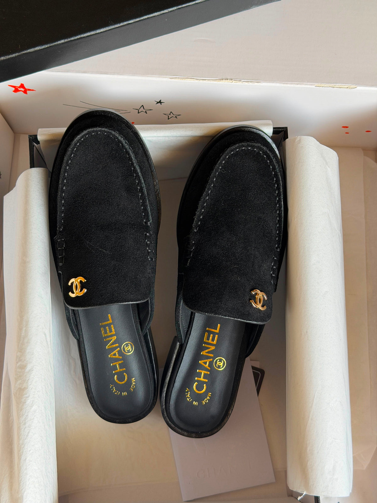 Chanel Mules in Suede Calfskin - 4