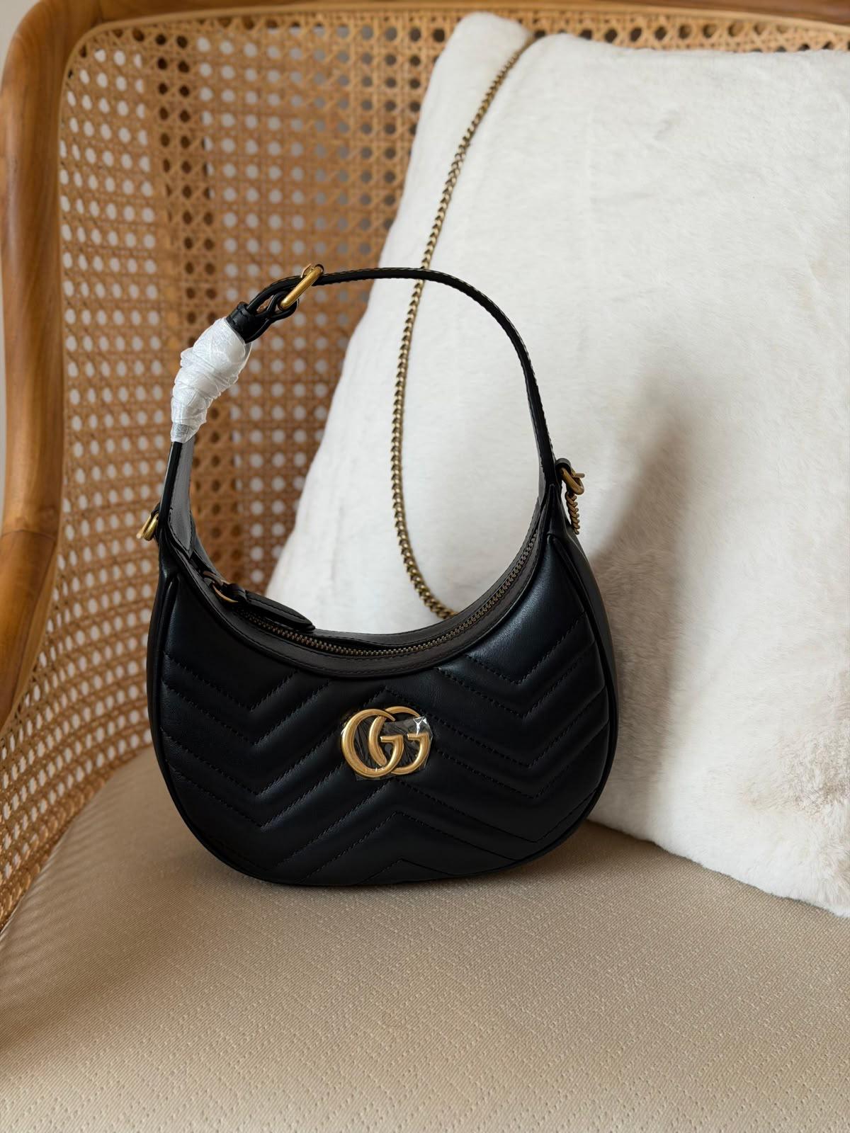 Gucci GG Marmont Half-Moon-Shaped Mini Bag - 3