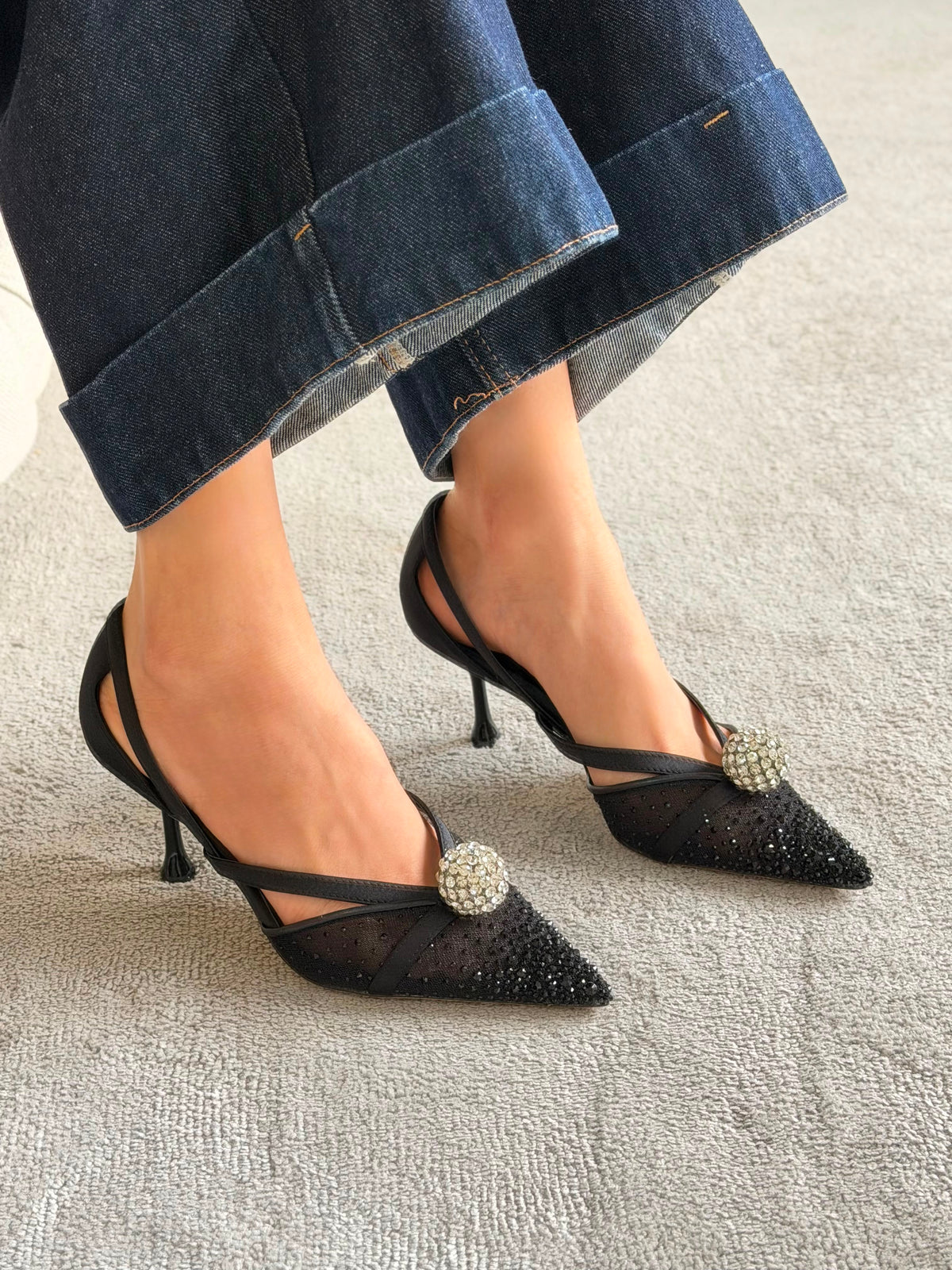 Jimmy Choo Sarai Dorsay 80 Pumps - 4