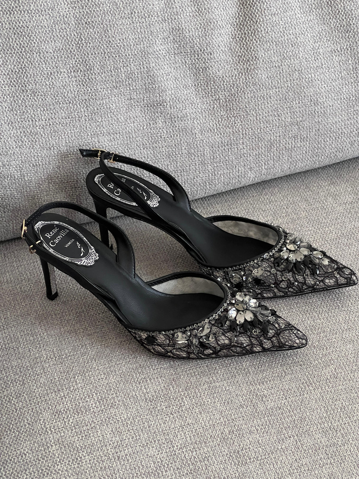 Rene Caovilla Slingback Pumps - 10