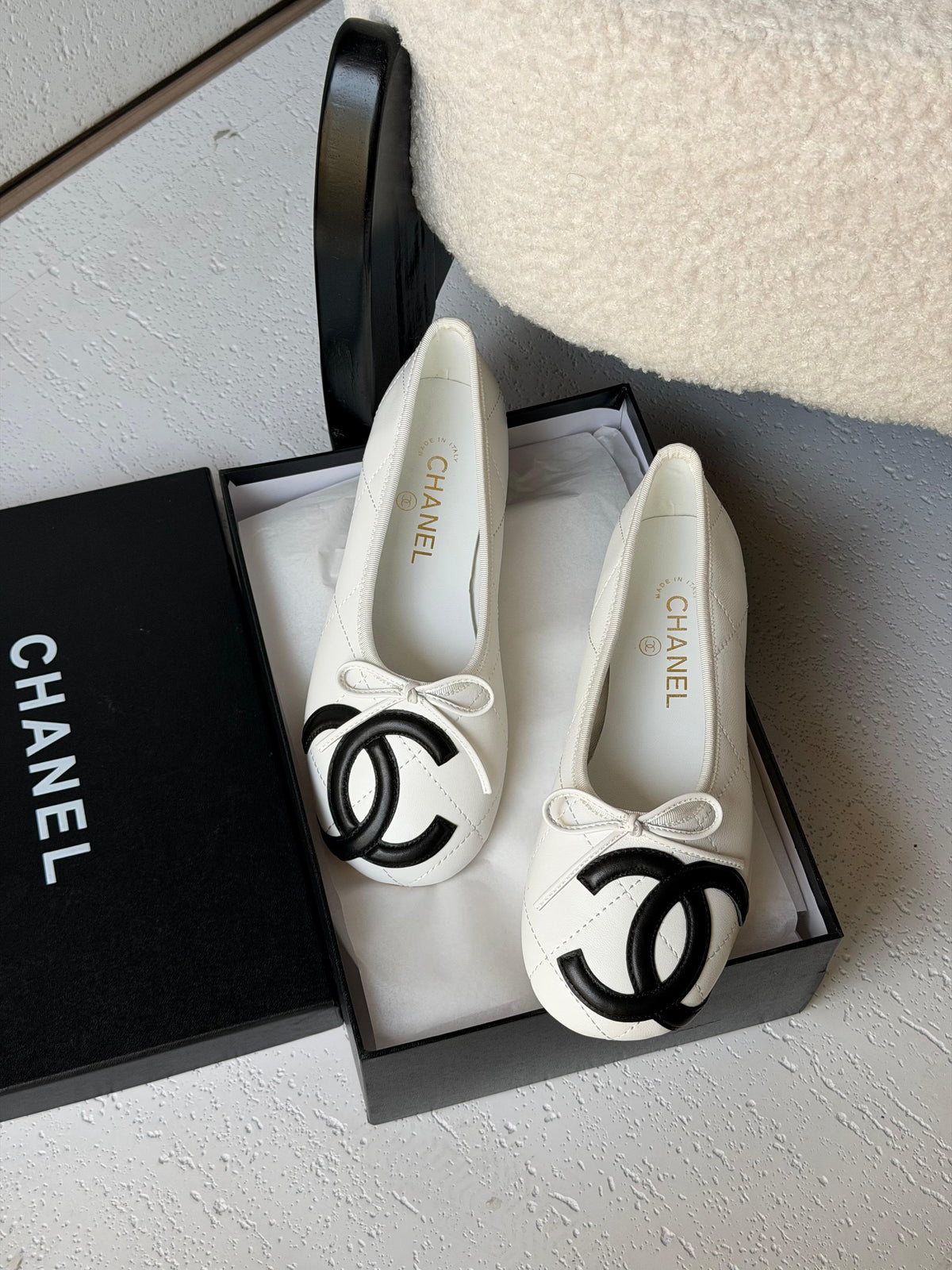 Chanel Lambskin Ballet Flats - 8