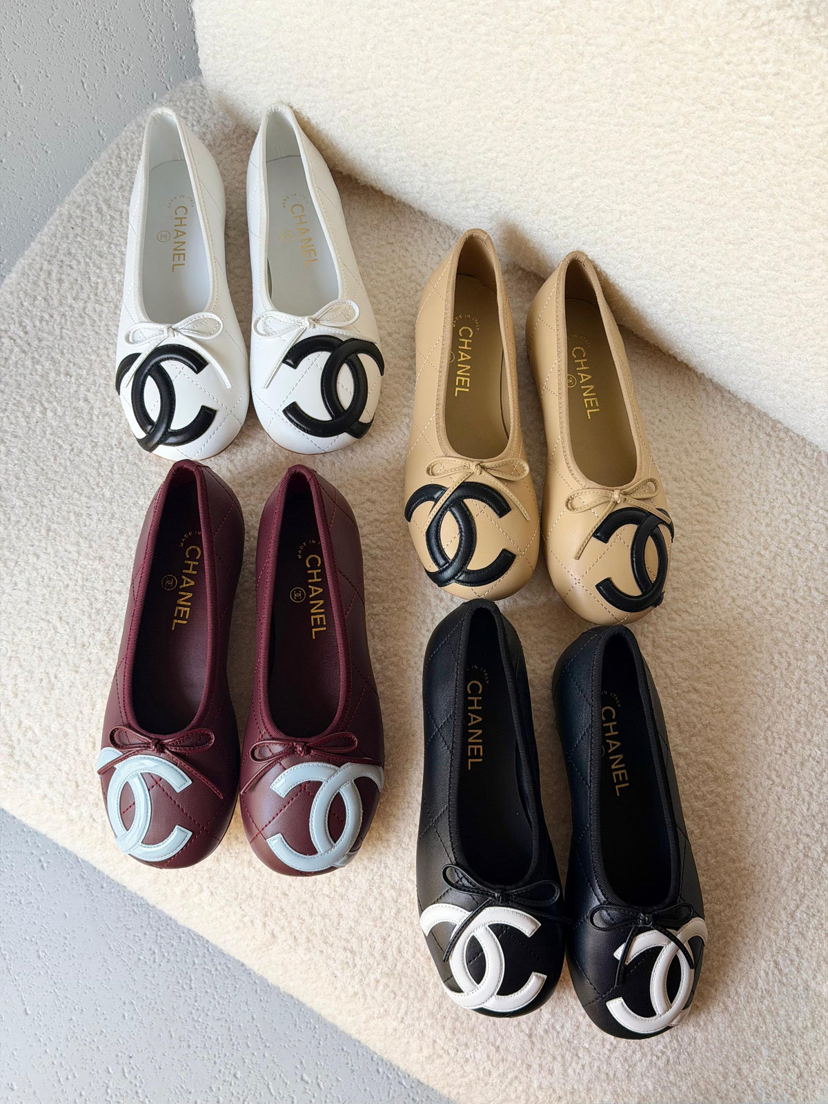 Chanel Lambskin Ballet Flats - 5