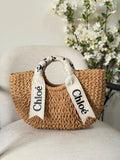 Chloé Woven Straw Basket Bag