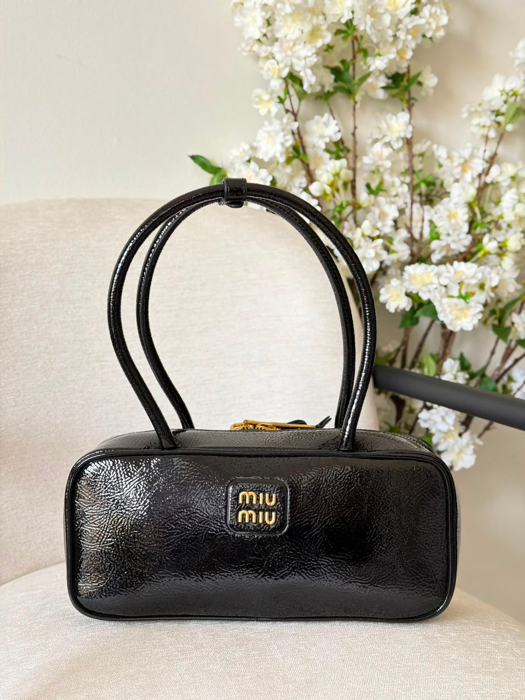 Miu Miu Leather Patchwork Beau Bag - 9