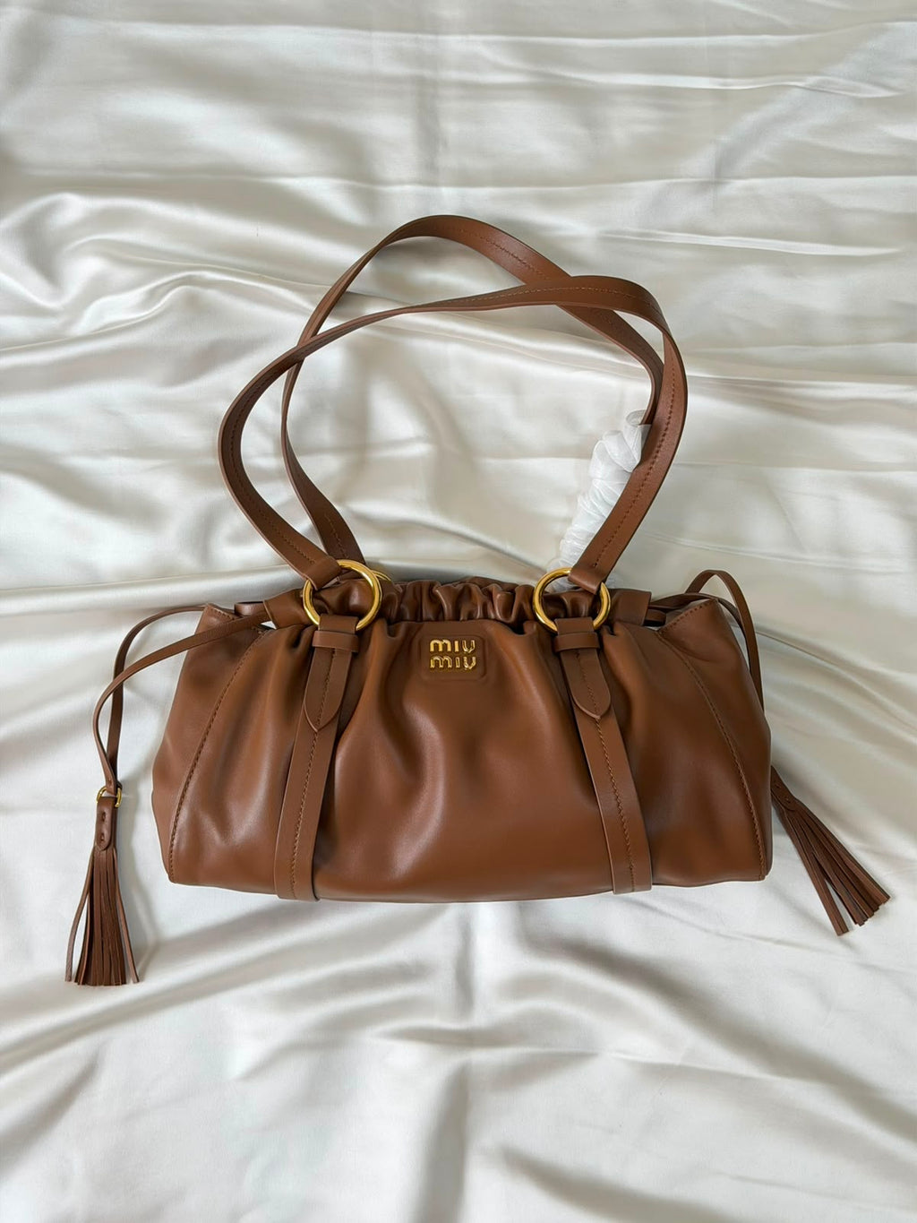 Miu Miu Joie Nappa Leather Shoulder Bag - 2
