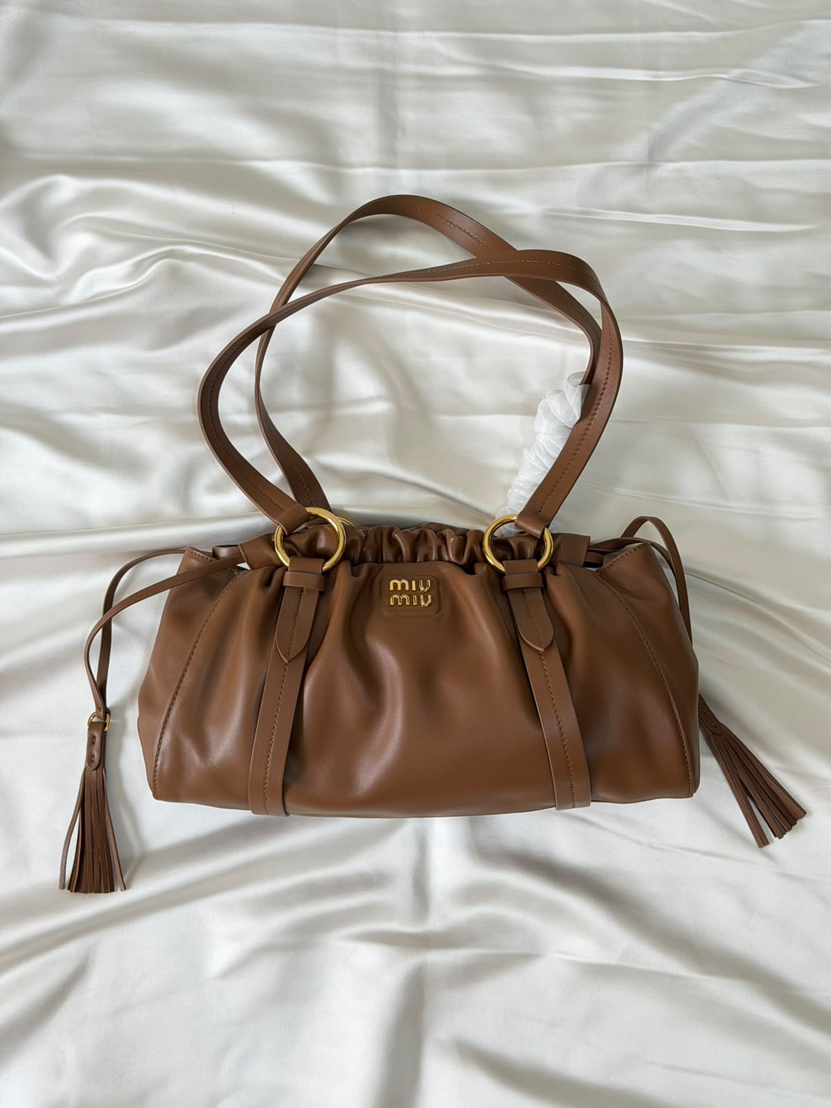 Miu Miu Joie Nappa Leather Shoulder Bag - 2