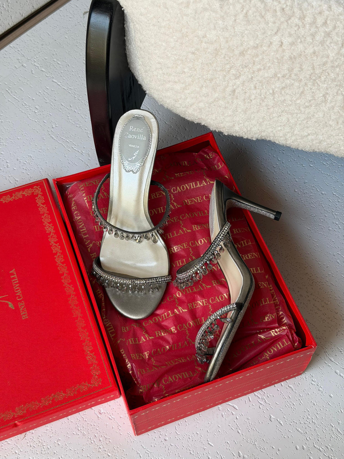 Rene Caovilla Chandelier Sandals - 9
