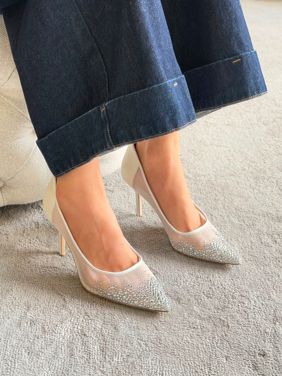 Jimmy Choo Love Crystal-Embellished Pumps - 6