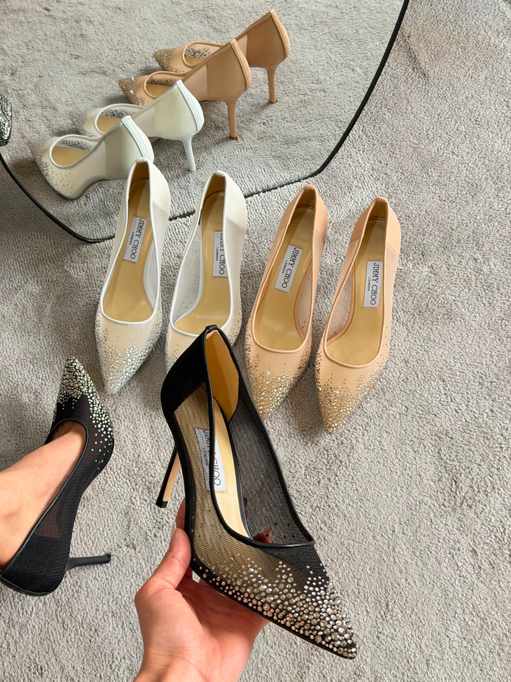Jimmy Choo Love Crystal-Embellished Pumps - 4