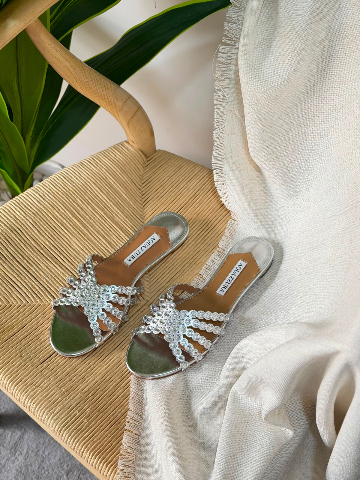 Aquazzura Tequila Flat Slides - 8