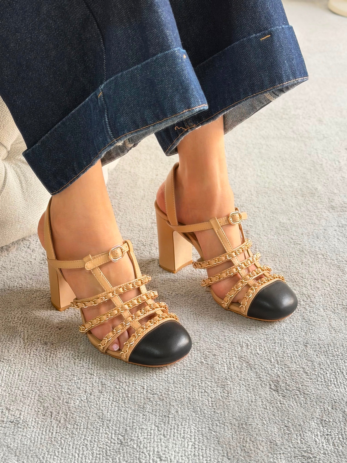 Chanel "Chaînes de Minuit" Heeled Sandals - 5
