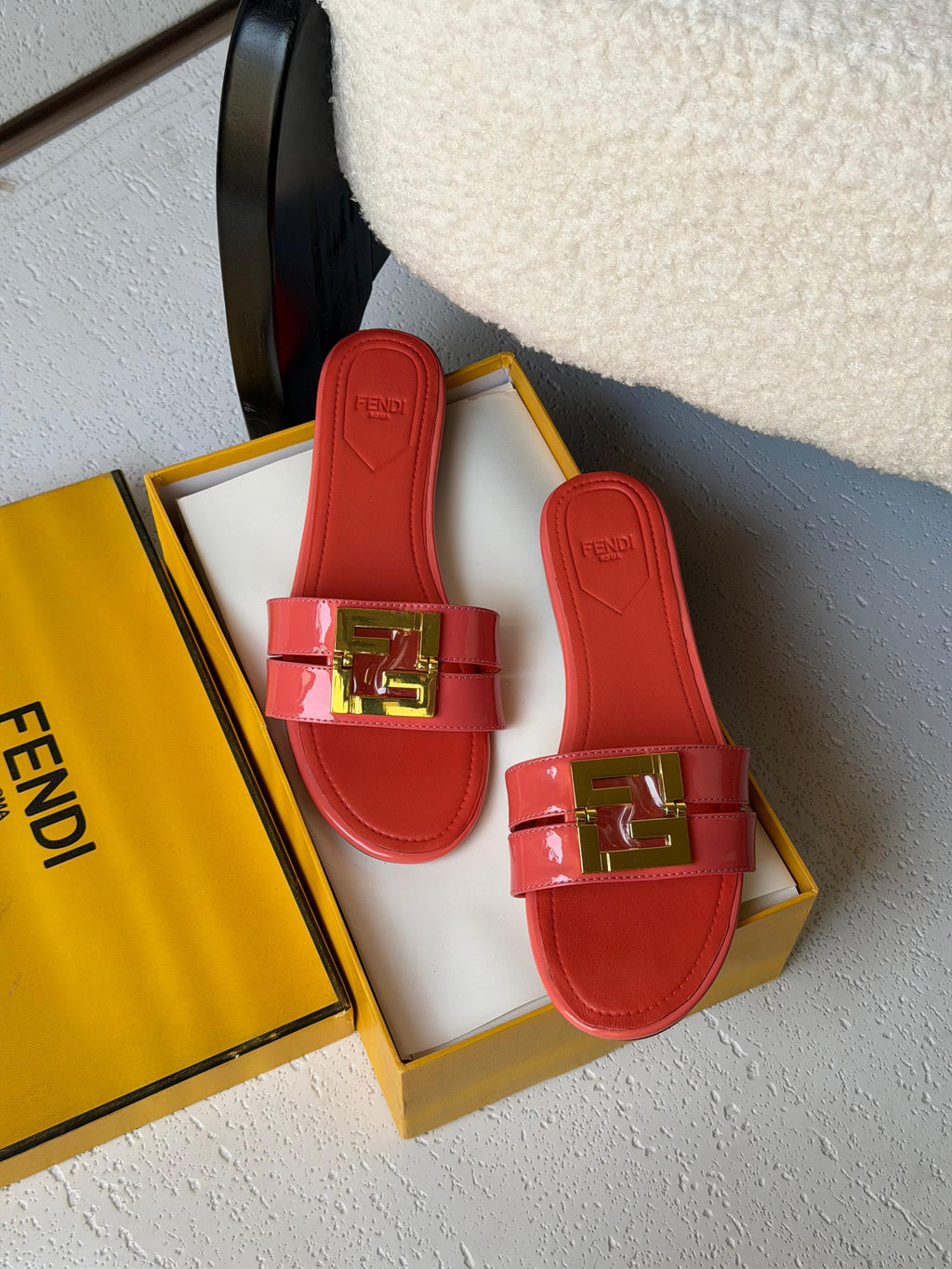 Fendi FFold Flat Sandals - 7
