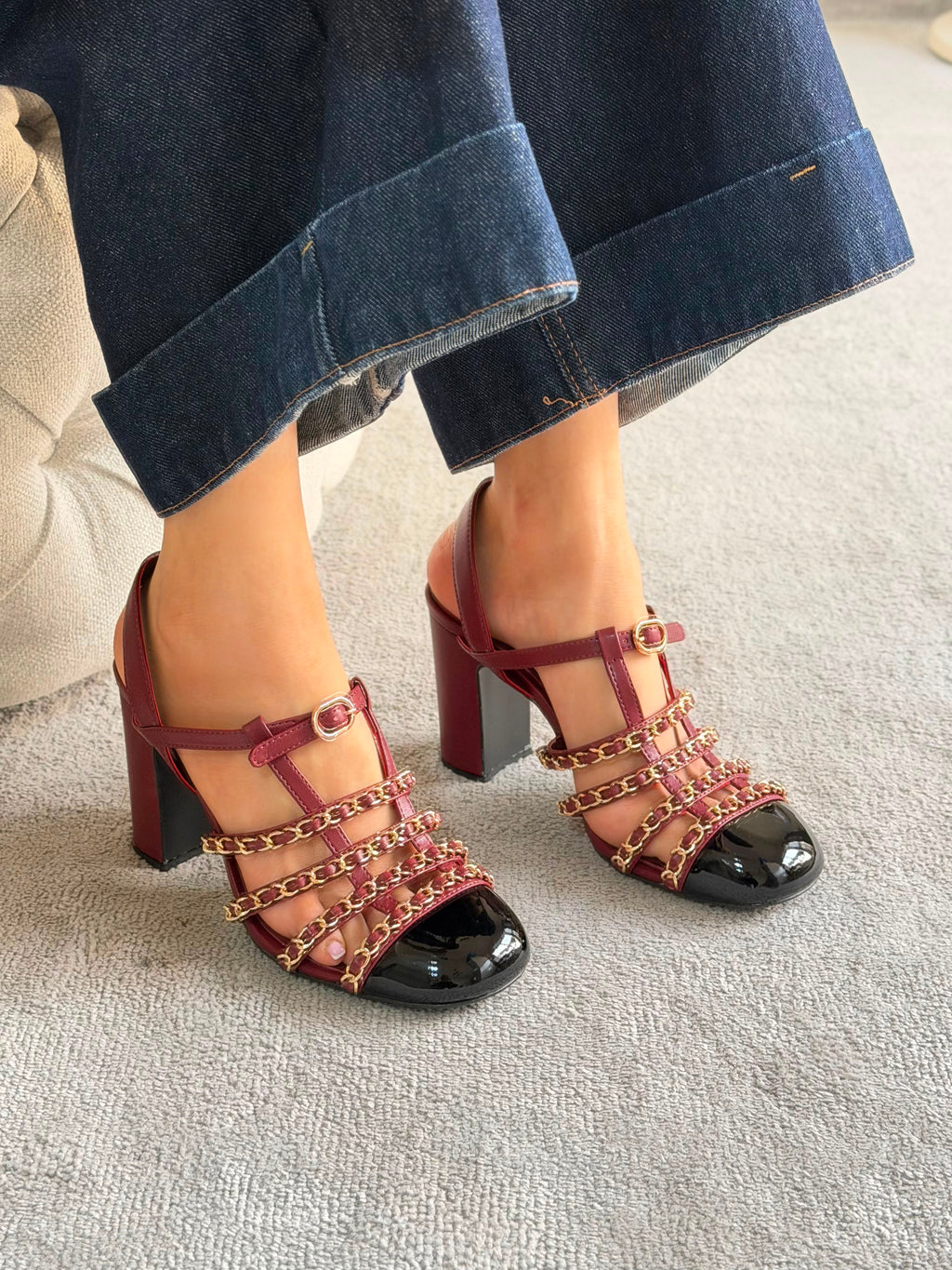 Chanel "Chaînes de Minuit" Heeled Sandals - 6