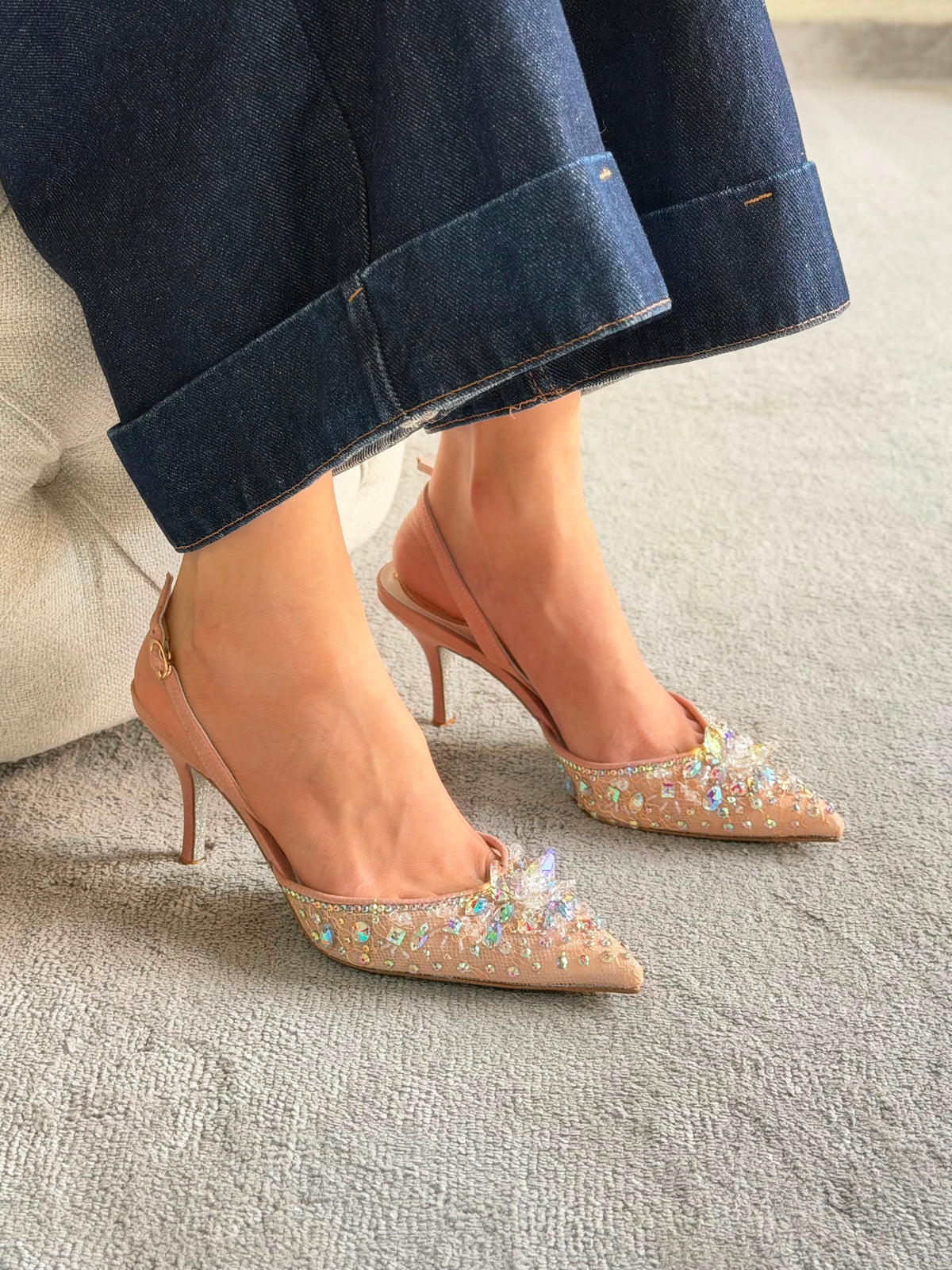 Rene Caovilla Veneziana Slingback Pumps - 5