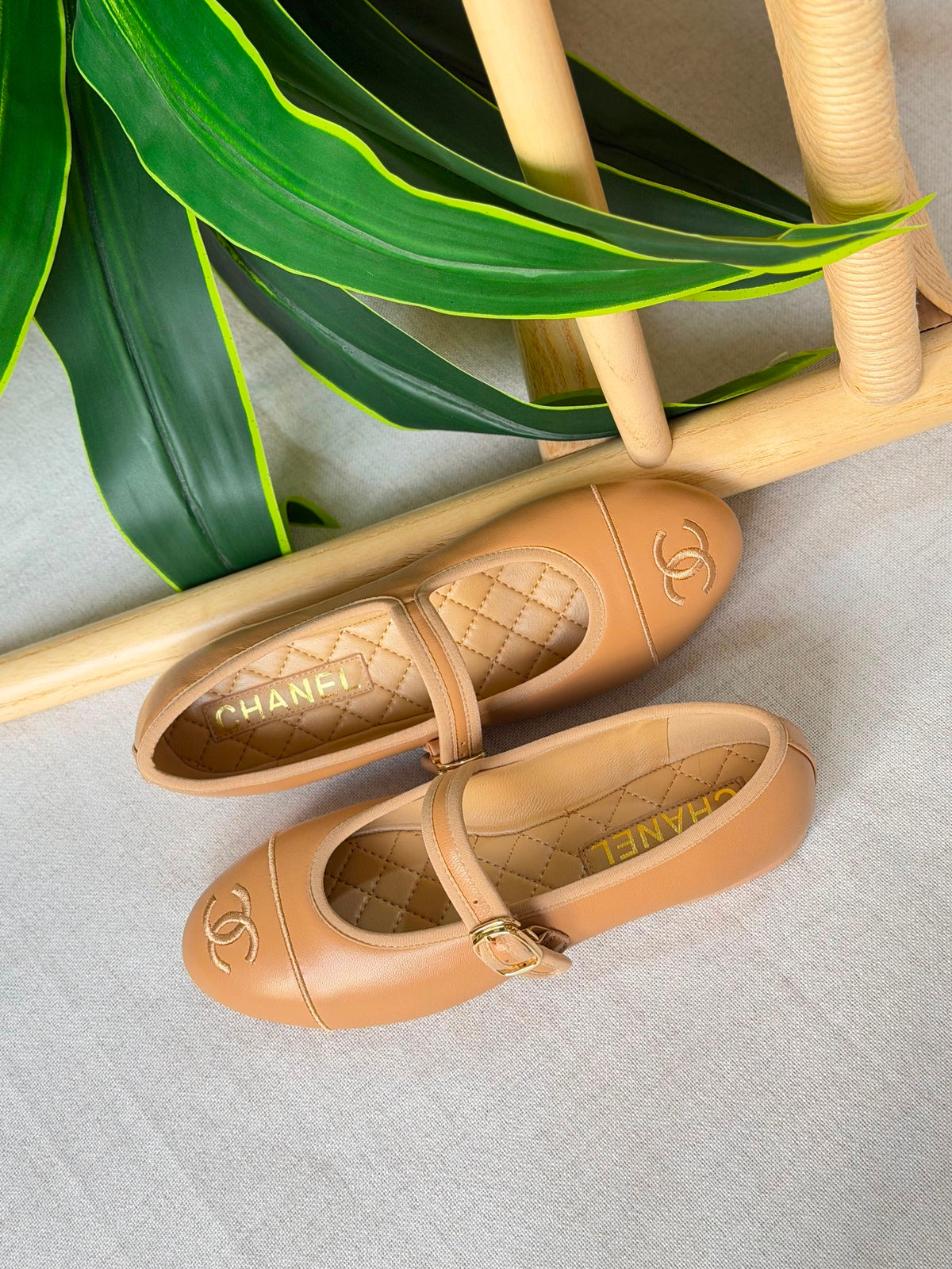 Chanel Lambskin Mary Jane Ballet Flats - 12