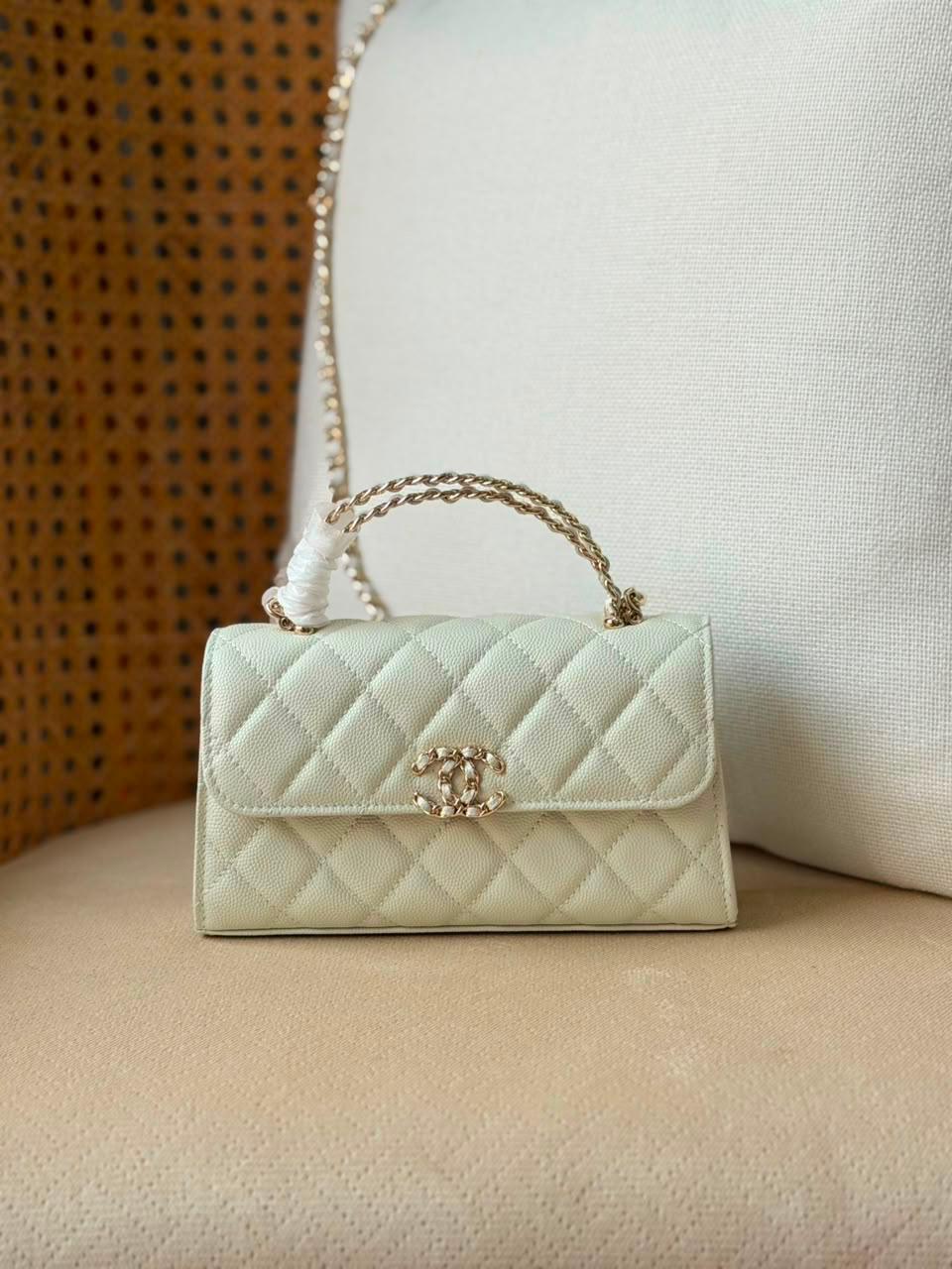 Chanel 25S Calfskin Kelly Clutch with Chain - 14