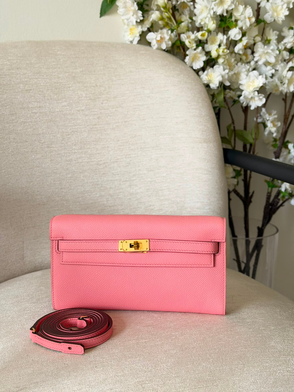 Hermes Kelly To Go Wallet Bag (Golden Hardware) - 14
