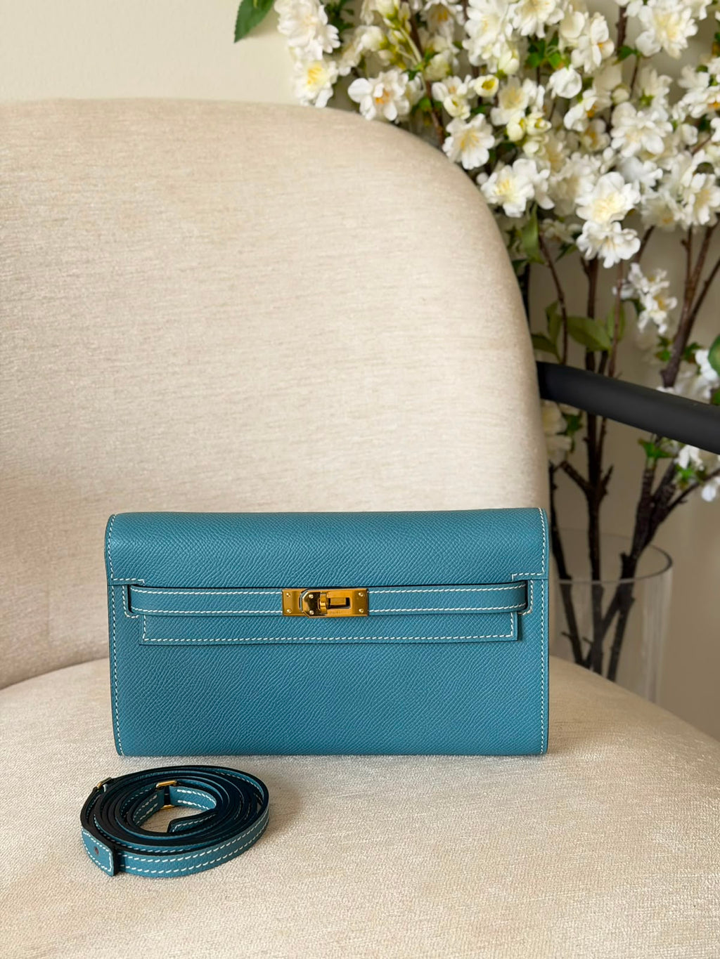 Hermes Kelly To Go Wallet Bag (Golden Hardware) - 16
