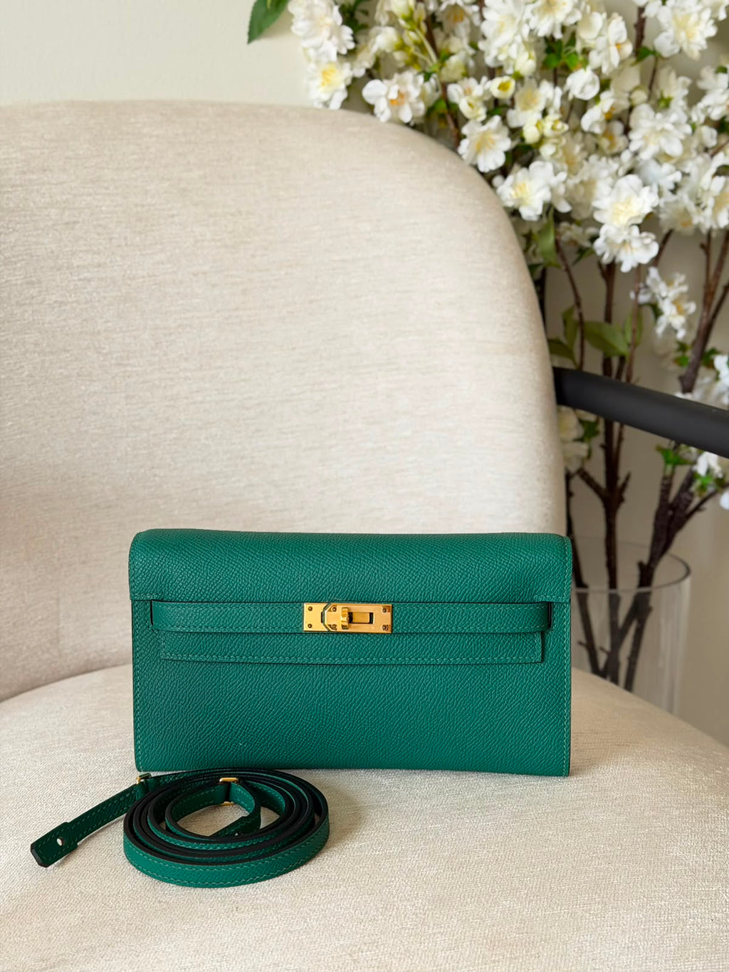 Hermes Kelly To Go Wallet Bag (Golden Hardware) - 18