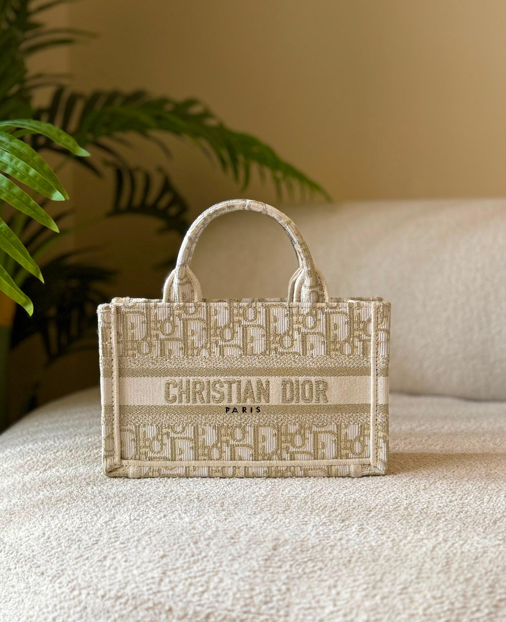 Christian Dior  Oblique Embroidered Canvas Book Tote Bag - 8