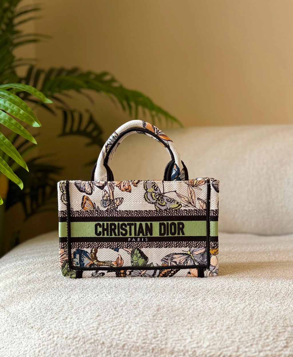 Christian Dior  Oblique Embroidered Canvas Book Tote Bag - 7
