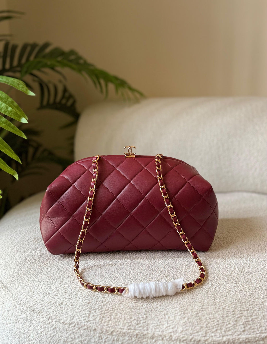 Chanel Clutch with Chain Suede Calfskin - 5