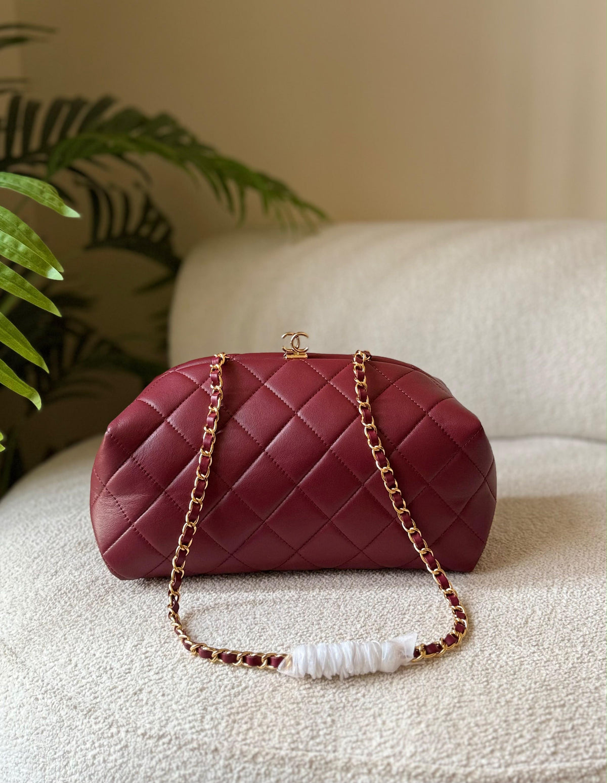 Chanel Clutch with Chain Suede Calfskin - 5