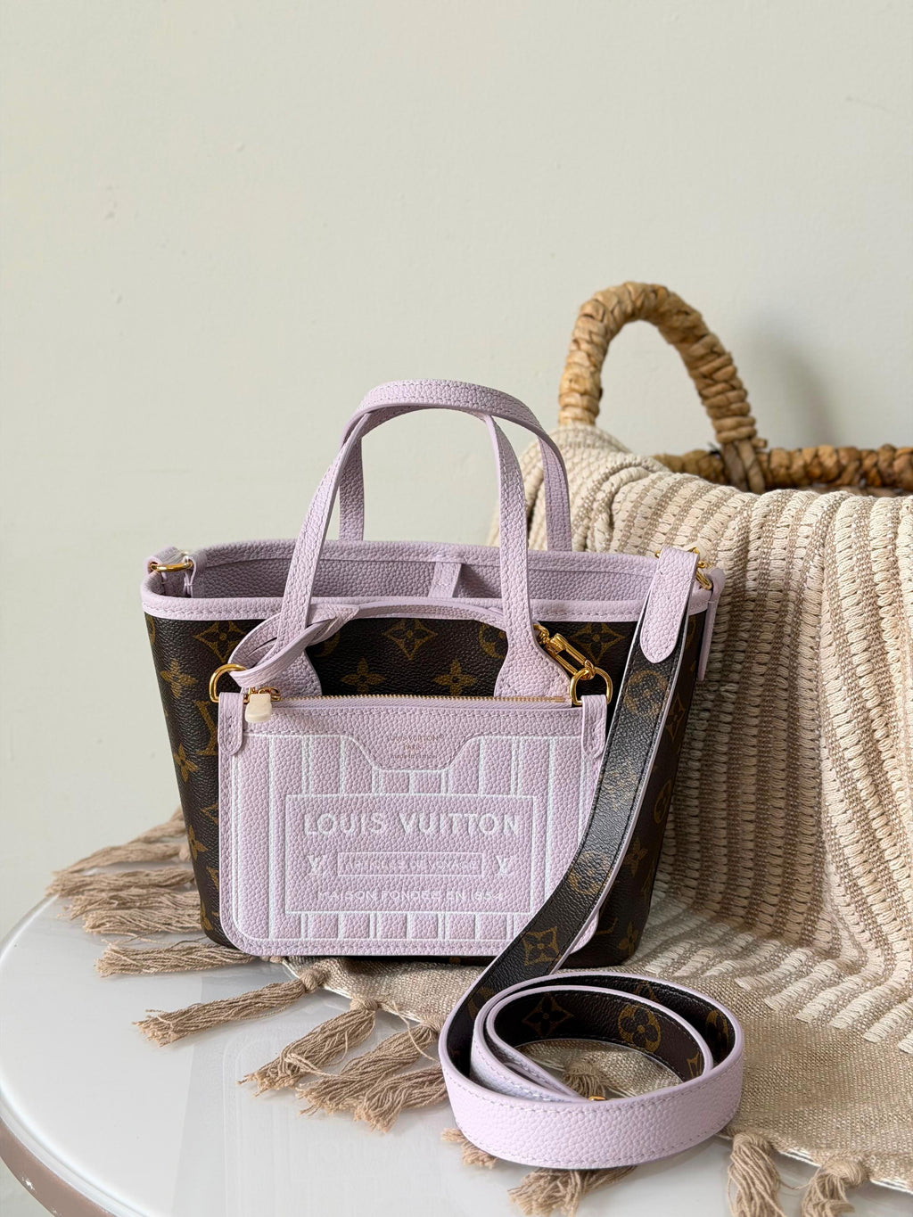 Louis Vuitton Neverfull Bandoulière Inside Out BB Bag - 16