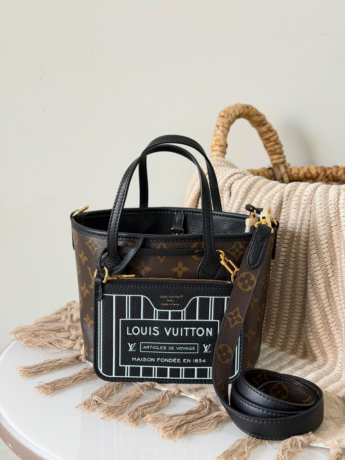 Louis Vuitton Neverfull Bandoulière Inside Out BB Bag - 13