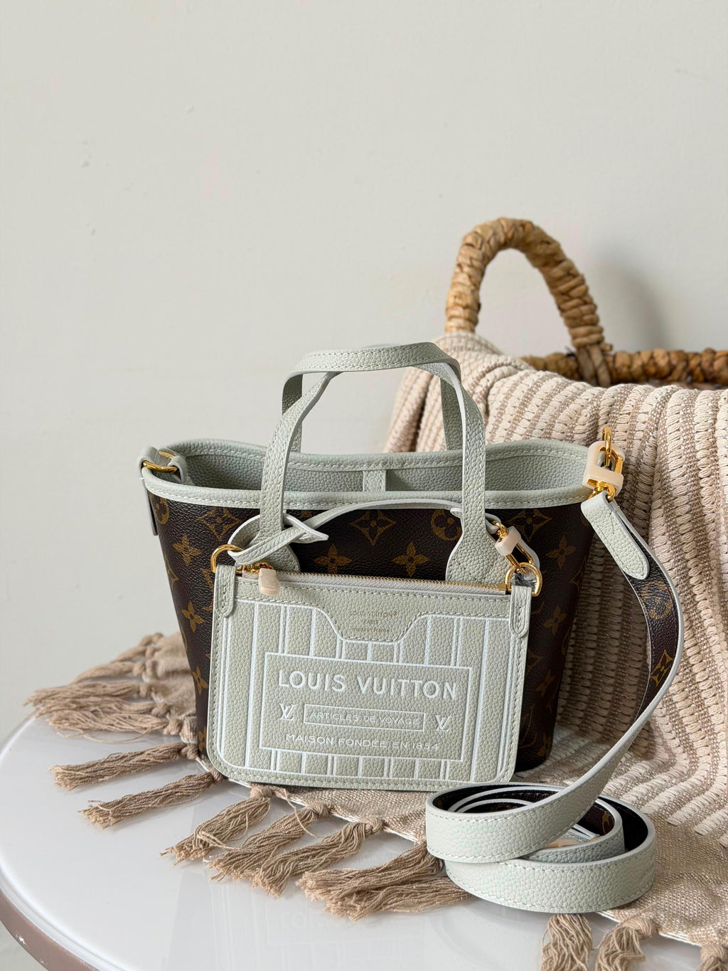 Louis Vuitton Neverfull Bandoulière Inside Out BB Bag - 11