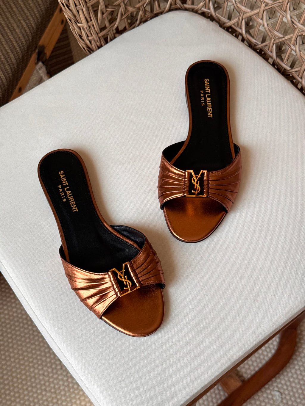 Saint Laurent Babylone Flat Slide - 2