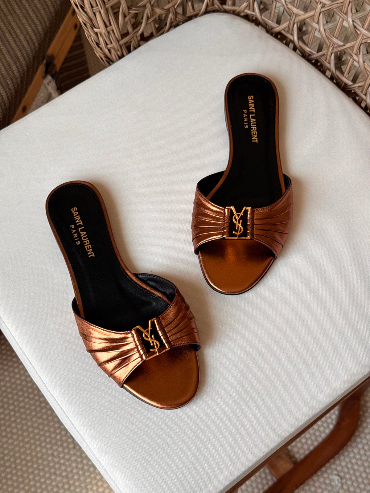 Saint Laurent Babylone Flat Slide - 2