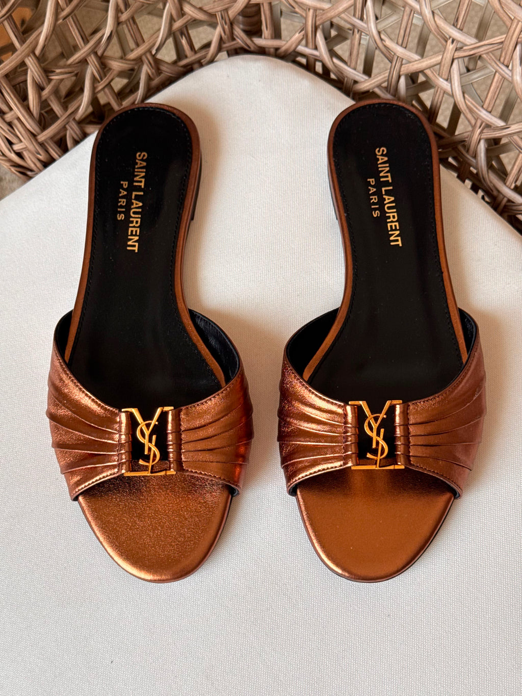 Saint Laurent Babylone Flat Slide - 3