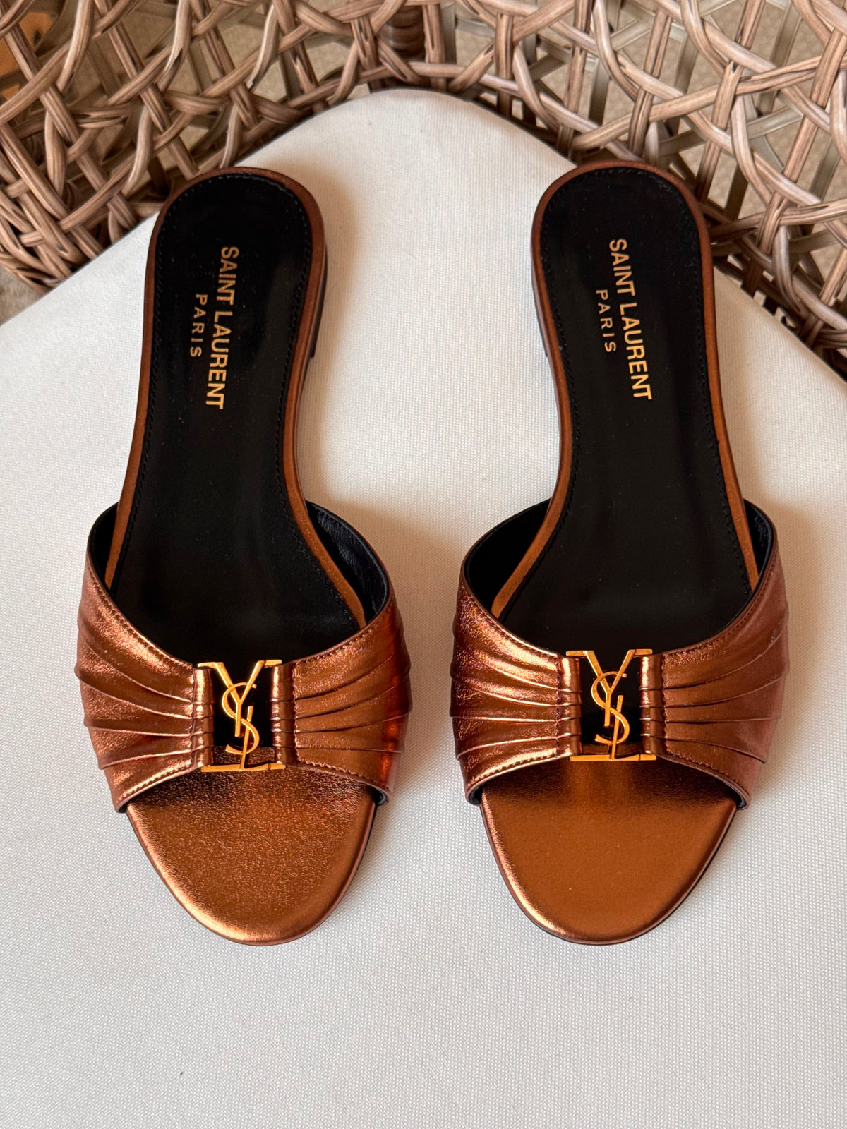 Saint Laurent Babylone Flat Slide - 3