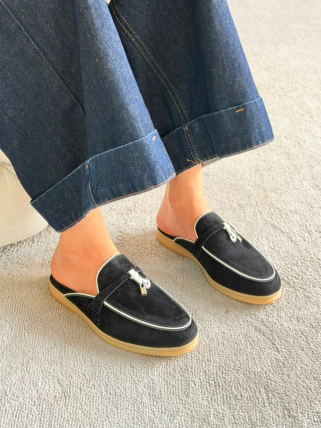 Loro Piana Summer Charms Walk Loafer - 7