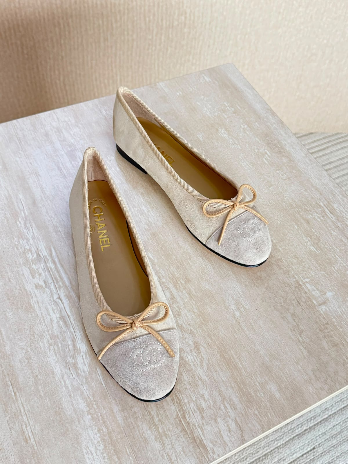 Chanel Suede Ballet Flats - 4