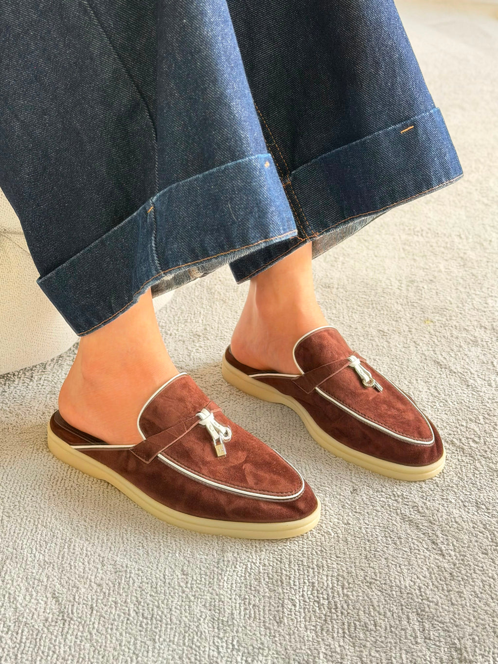 Loro Piana Summer Charms Walk Loafer - 6