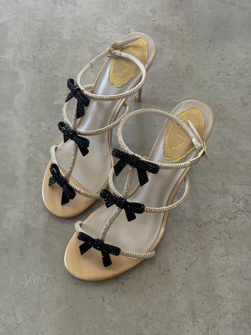Rene Caovilla Caterina 105 Bow Sandals - 2