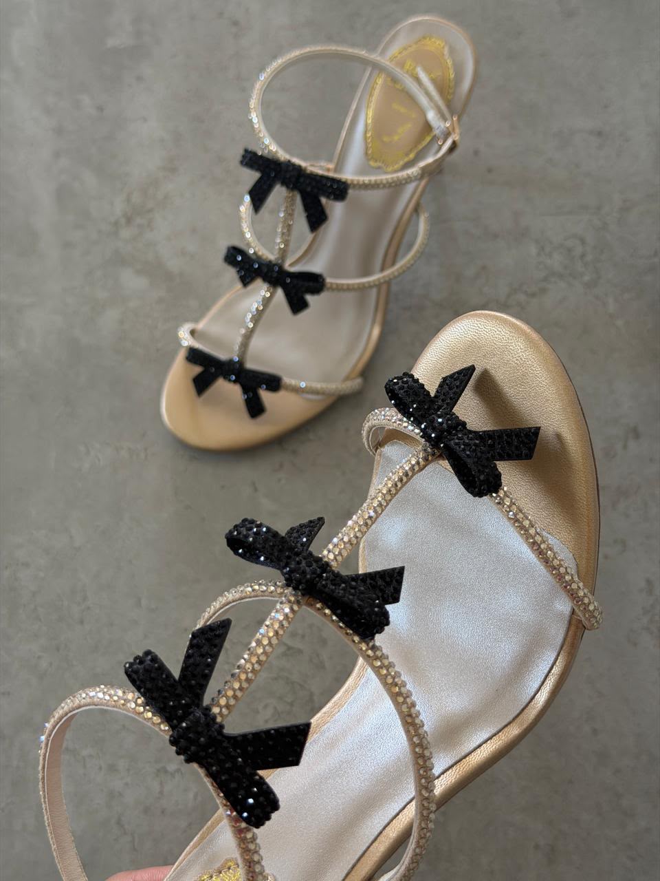 Rene Caovilla Caterina 105 Bow Sandals - 3