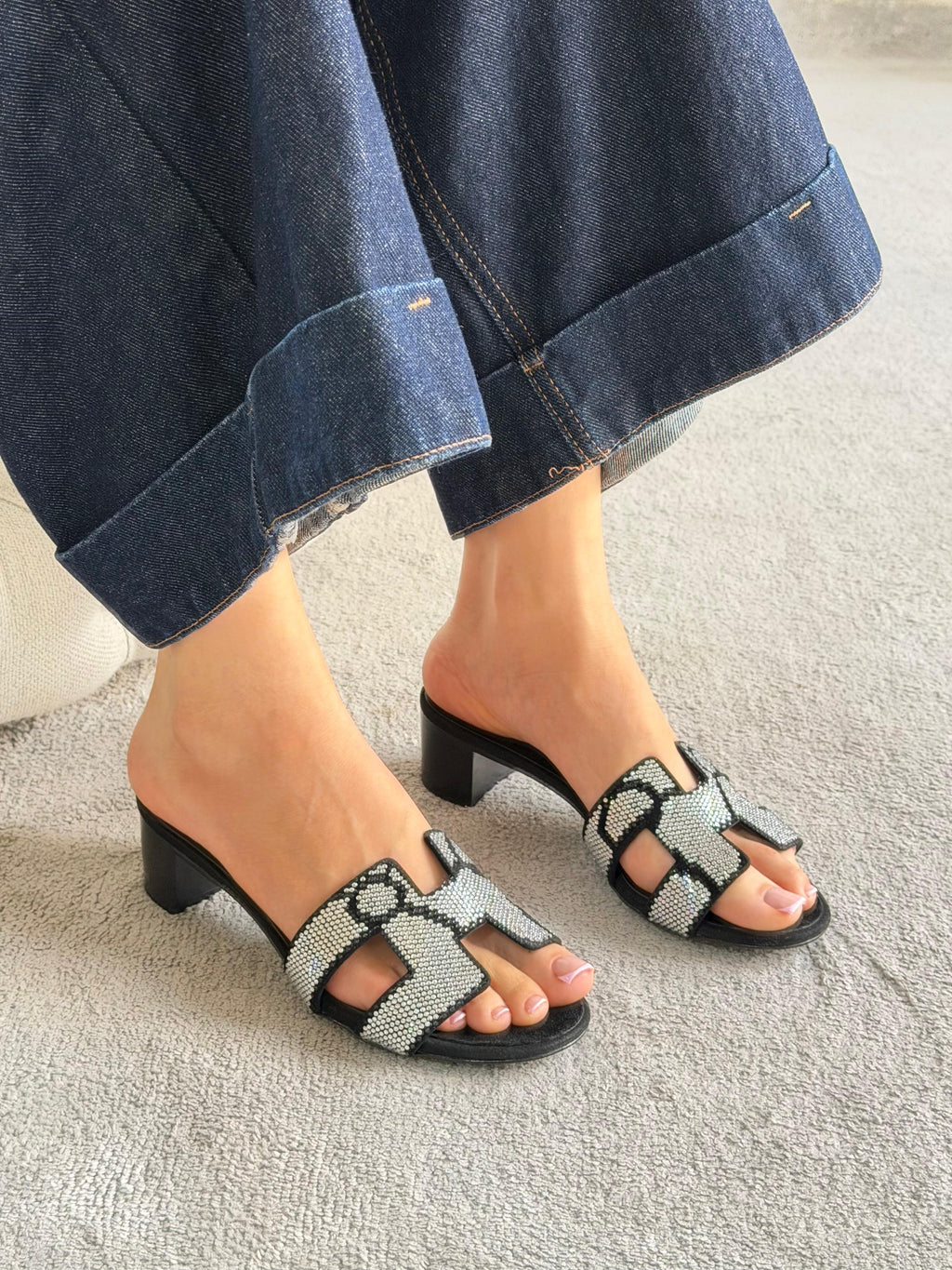 Hermes Oran Strass Sandal - 3