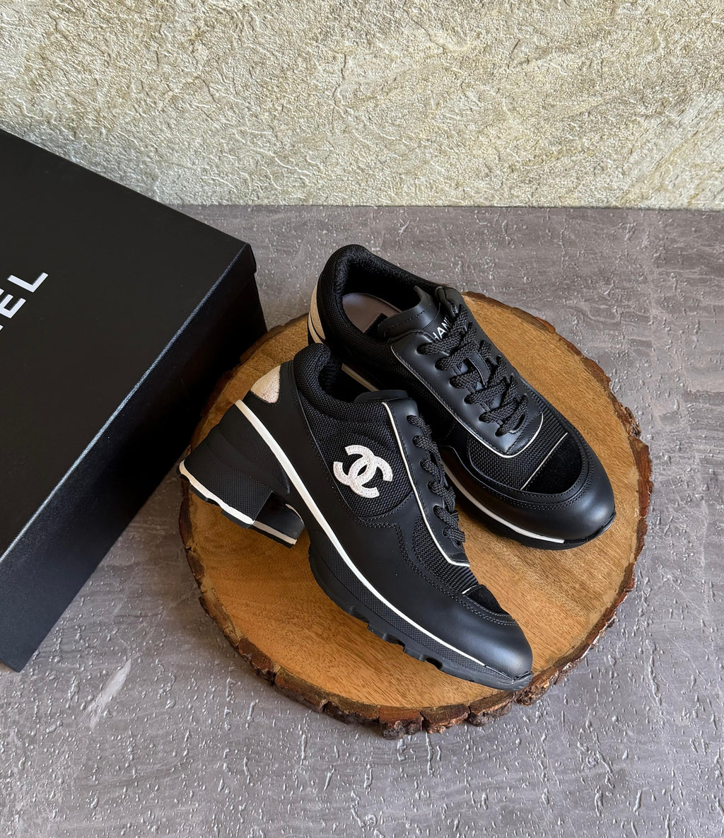 Chanel Heeled Sneakers