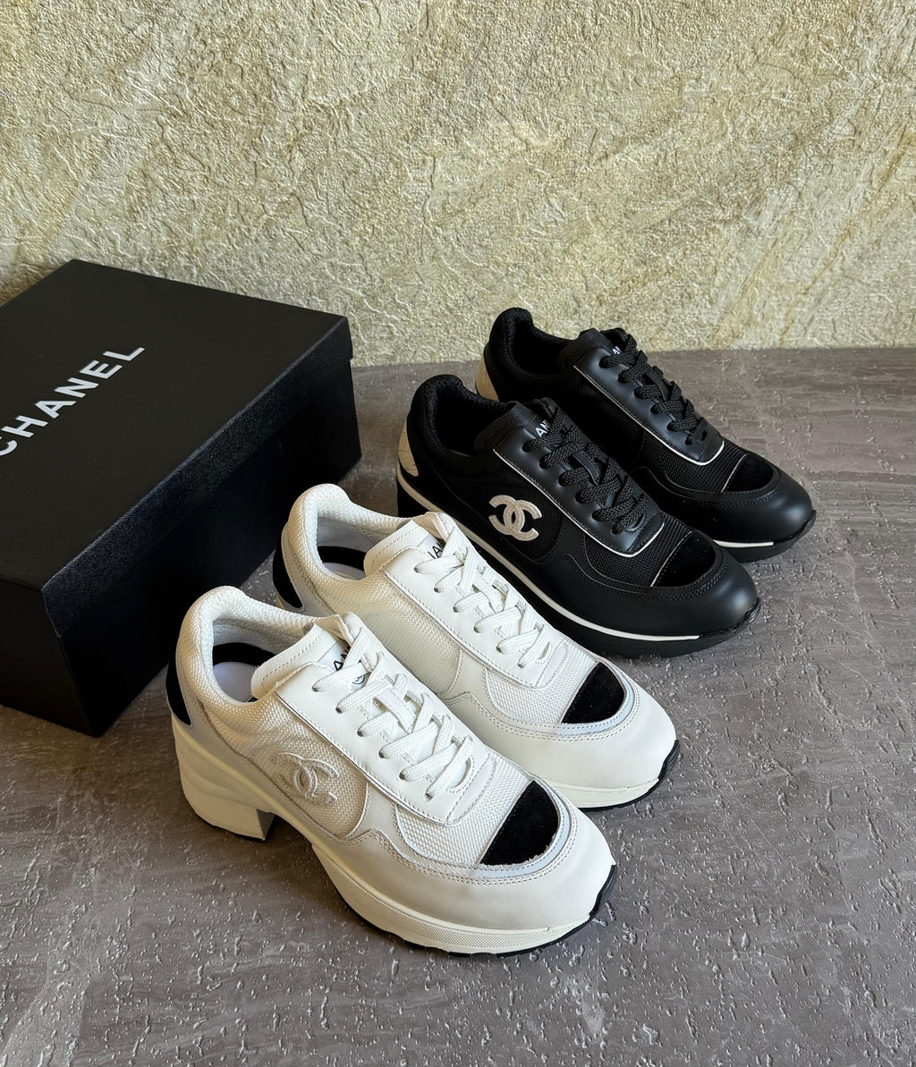 Chanel Heeled Sneakers