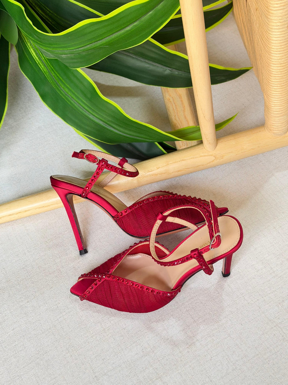 Andrea Wazen Katy 105 Crystal Sandals - 8