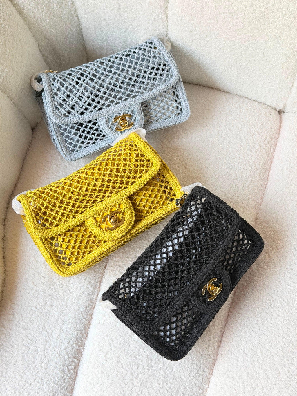 Chanel Small Coco Beach Macrame Flap Bag